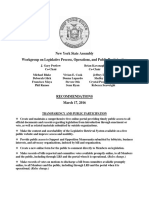 Assembly Workgroup On Legislative Process, Page 4 Operations, and Public Participation Recommendations