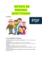 Sintesis de Periodo Afectividad