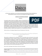 A Tipologia Regional Das Ruralidades Brasileiras Como Referência Estratégica para A Política de Desenvolvimento Rural