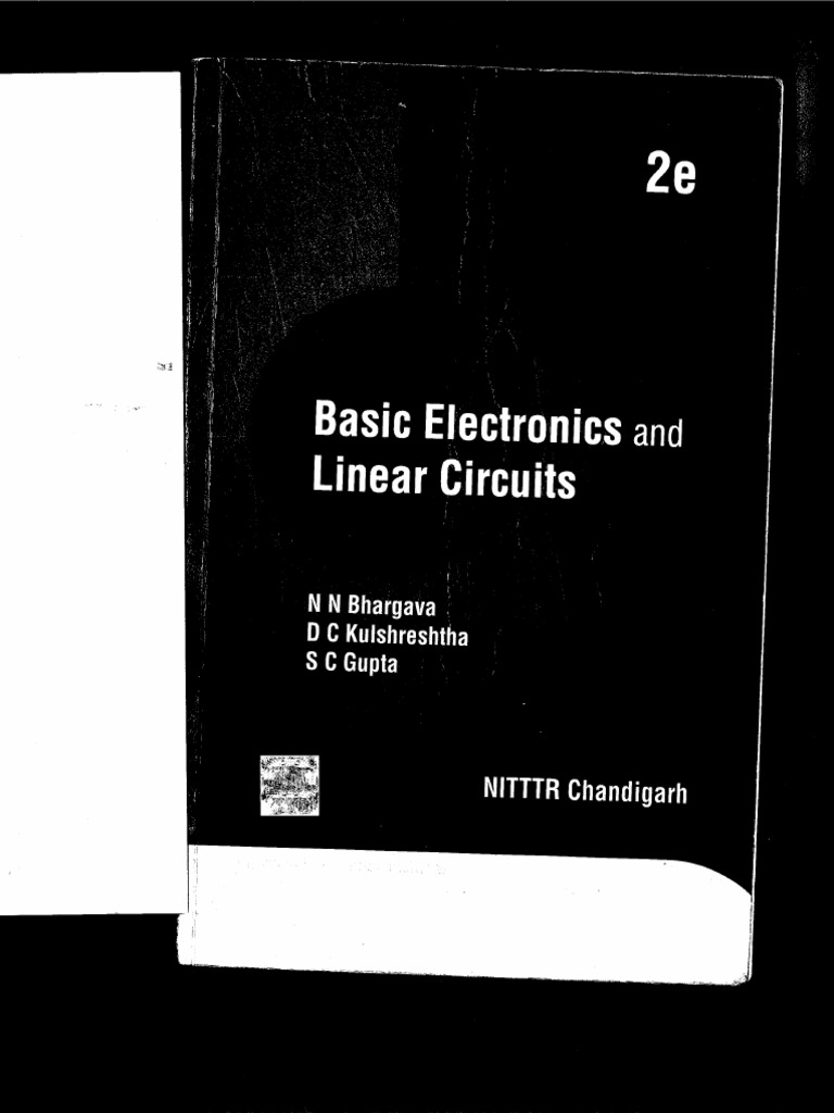 N.N. Bhargava - Basic Electronics and Linear Circuits | PDF | Capacitor ...