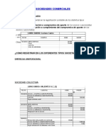 Sociedades Comerciales, de Personas. Registracion Contable