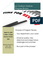 Grad Program Review Flyer