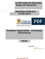 Professor Especialista Orienta o Educacional