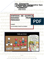 Sintesis de Quimica Noveno Primer Periodo