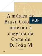 CROWL, H. - A Musica No Brasil Colonial Anterior a Chegada Da Corte de D.joao VI