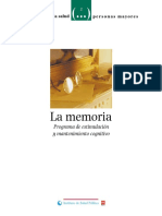 La Memoria-Programa de Estimulación y Mantenimiento Cognitivo