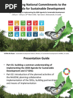 Implementing the National Commitments to 2030 Agenda for Sustainable Development