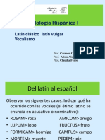 Vocalismo Del Latín Vulgar