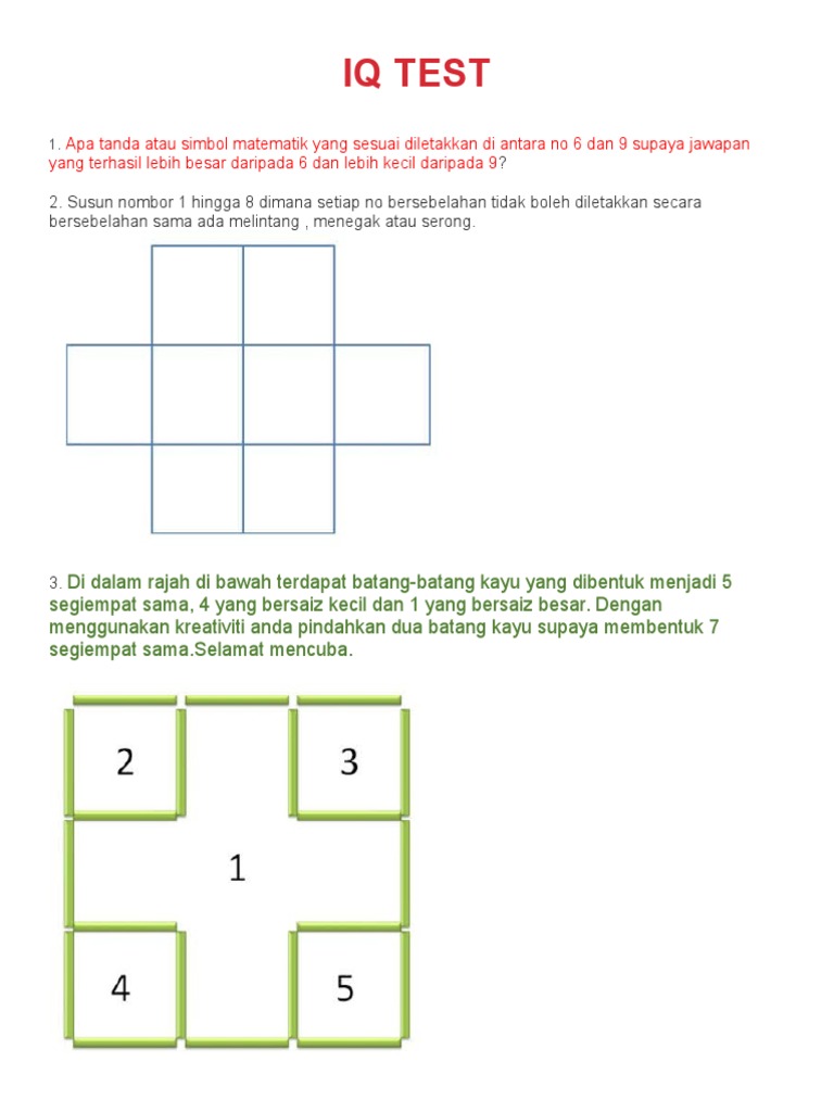 Ujian Iq Percuma Iq Test Ujian Iq Dalam Talian Yang Paling Popular