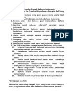 Topik Lomba Debat Bahasa Indonesia Bagi Mahasiswa 2016