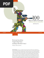 Download 100 Ways to Kill a Concept Why Most Ideas Get Shot Down by Terry Kinder SN305175 doc pdf