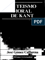 Gómez Caffarena - El Teismo Moral de Kant