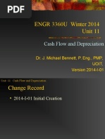 ENGR 3360U Winter 2014 Unit 11: Cash Flow and Depreciation