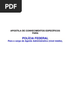 Apostila Conhec Especif Policia Federal Agente Administ