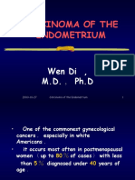 Carcinoma of The Endometrium: Wen Di, M.D. PH.D