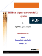 08 - Relief System Adequacy - A Step Towards SAFER Operations - Deepak - Ingenero