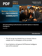 0506 Demystifying Authentication and Single SignOn SSO Options in Business Intelligence