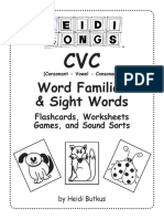 48 CVC at Family Worksheets