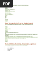 This Is A Simple JavaScript Example Program For Fibonacci Sequence