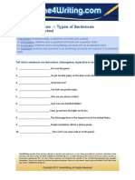 Types of Sentences