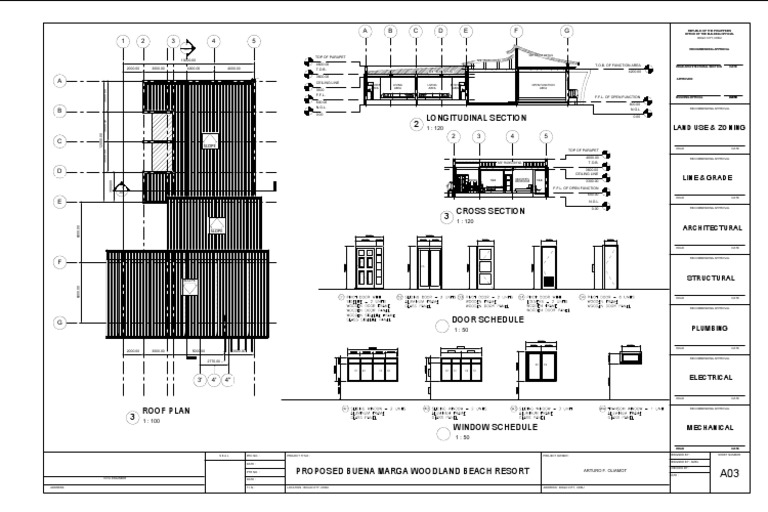 Longitudinal Section 2: A C E B D F G 1 2 3 4 5 | PDF | Home & Garden