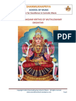 Mahaalakshmi Krithis of Muthuswamy Dikshitar