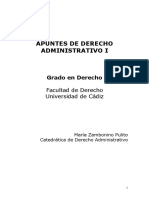 Apuntes Derecho Administrativo I. Zambonino