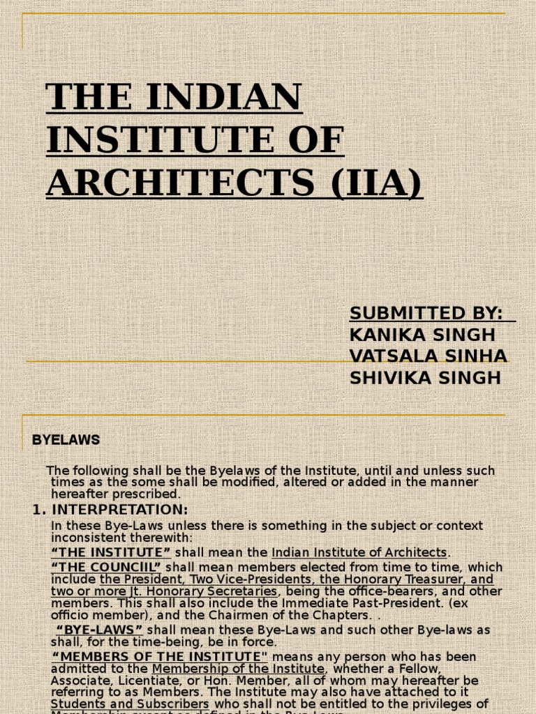 IIA Membership Byelaws Overview | PDF | Quorum | Subscription Business ...