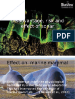 Disadvantage, Risk and Effect of Sonar Presentation