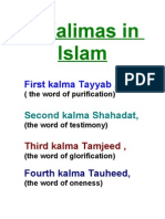 6 Kalimas in Islam