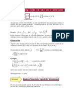 Método de integración de funciones racionales