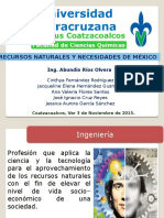 Recursos Naturales y Necesidades de México