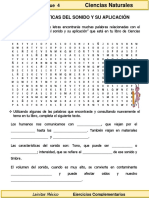 3er Grado - Ciencias - El Sonido y Su Aplicación