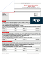 Electrical Installation Certificate - Red