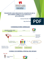 Lineamientos para Determinar La Competencia de Los Procuradores Públicos