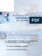 Indicaciones de Transfusión