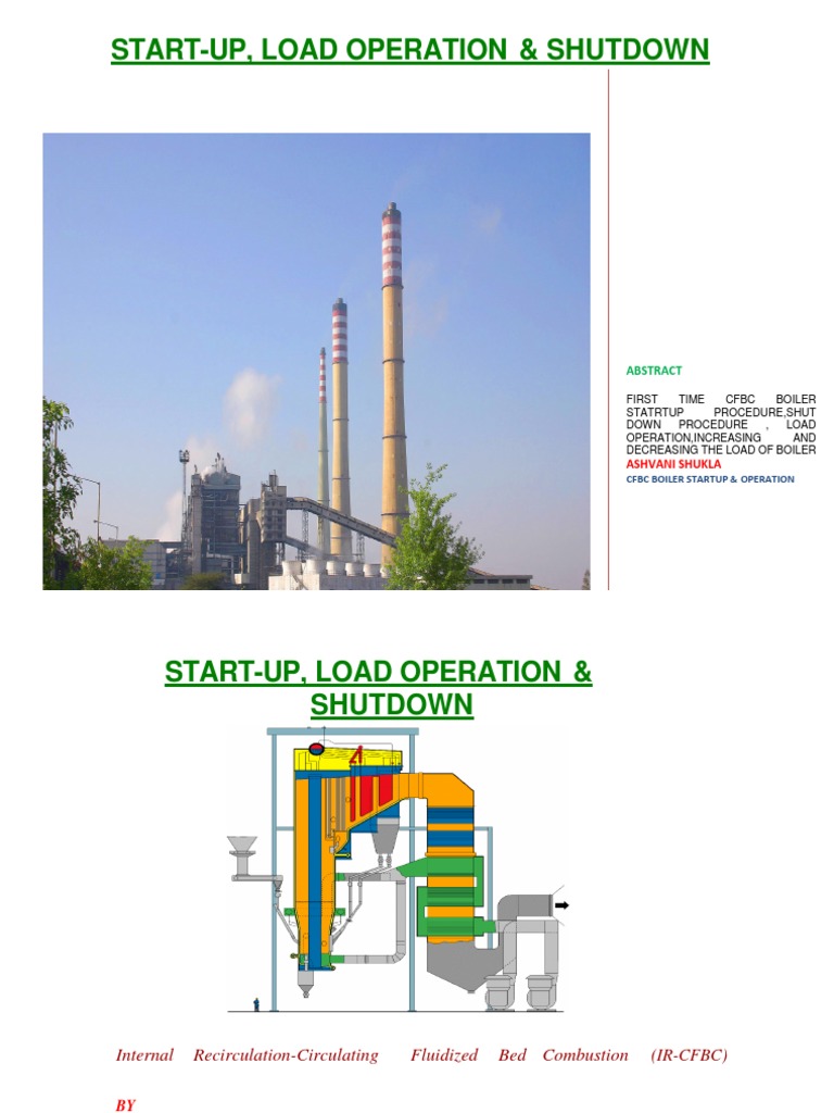 CFBC Boiler Startup Load Operation Shutdown PDF Boiler Furnace