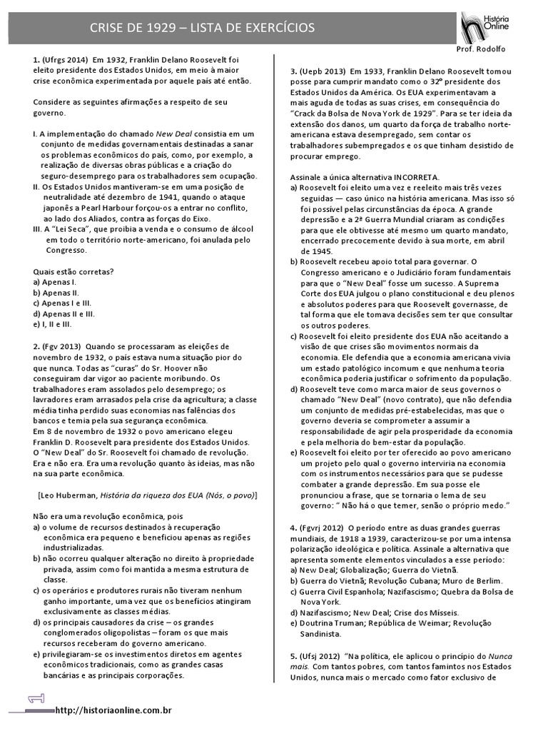 Question Problématisée Crise De 1929 Corrigé