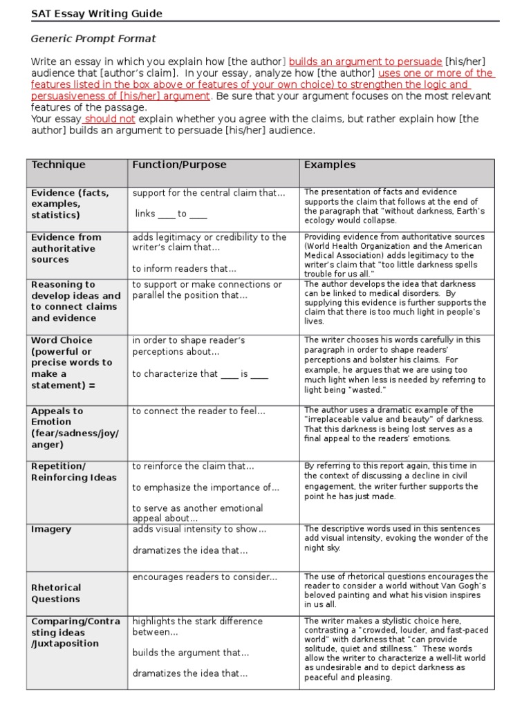 New sat essay examples image