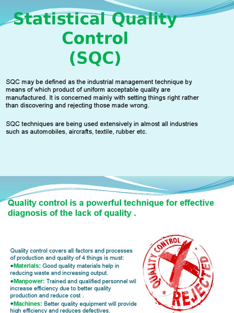 Sqc Pdf Causality Quality Business