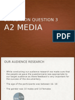 Evaulation Question 3: A2 Media