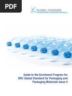 Guide to Enrolment for the BRC Global Standard for Packaging and Packaging Materials Issue 4 UK Free PDF