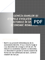 Geneza Banilor Și Etapele Evoluției Lor Istorice În