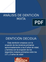 Análisis de Dentición Mixta