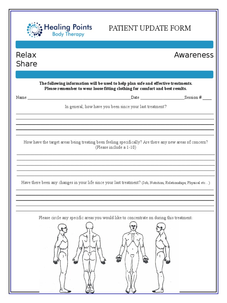 Patient Treatment Update Form | PDF | Career & Growth
