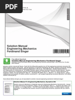 Download Solution Manual Engineering Mechanics Ferdinand Singer by seanvic SN305269108 doc pdf