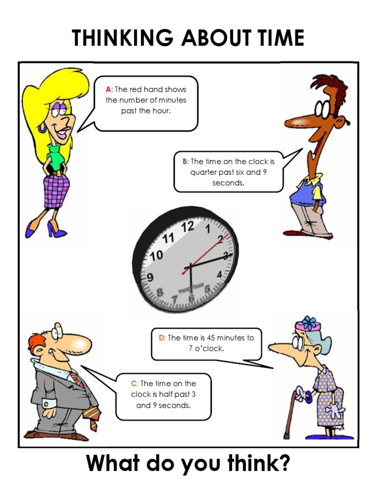 Cartoon Concepts of Time in Maths | PDF