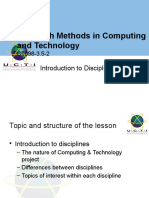 Rmct 01 Introduction to Disciplines Btm