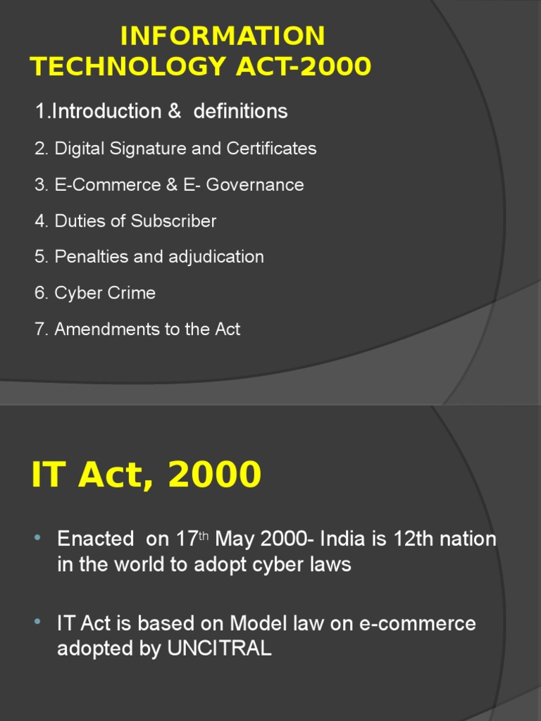 IT Act 2000: Penalties and Adjudication | PDF | Computer Data Storage ...