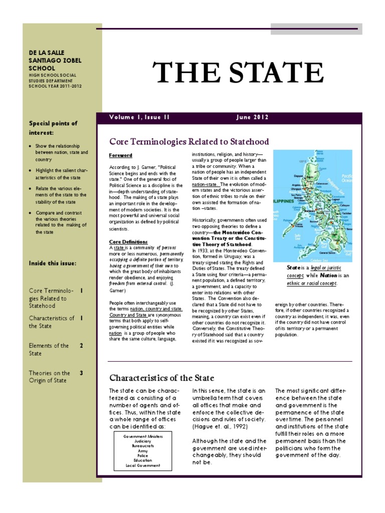 Understanding Statehood and Sovereignty | PDF | Sovereign State ...